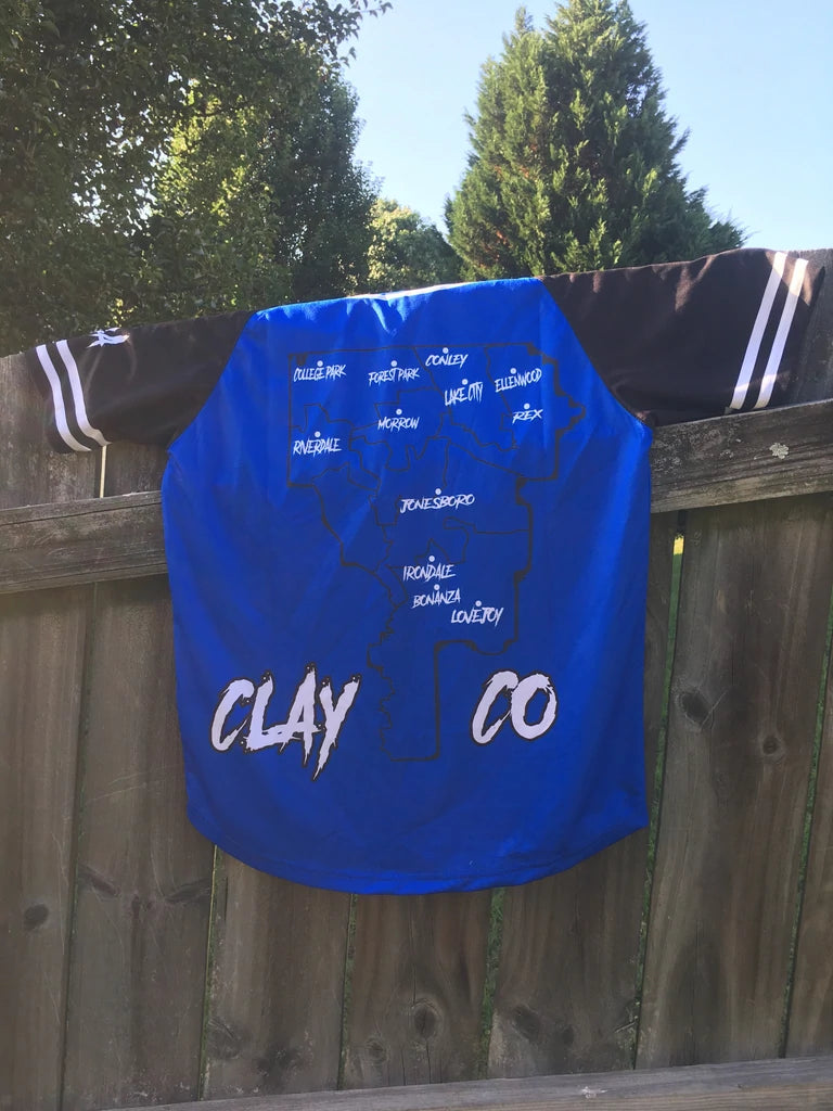 Retro blue clayco jersey